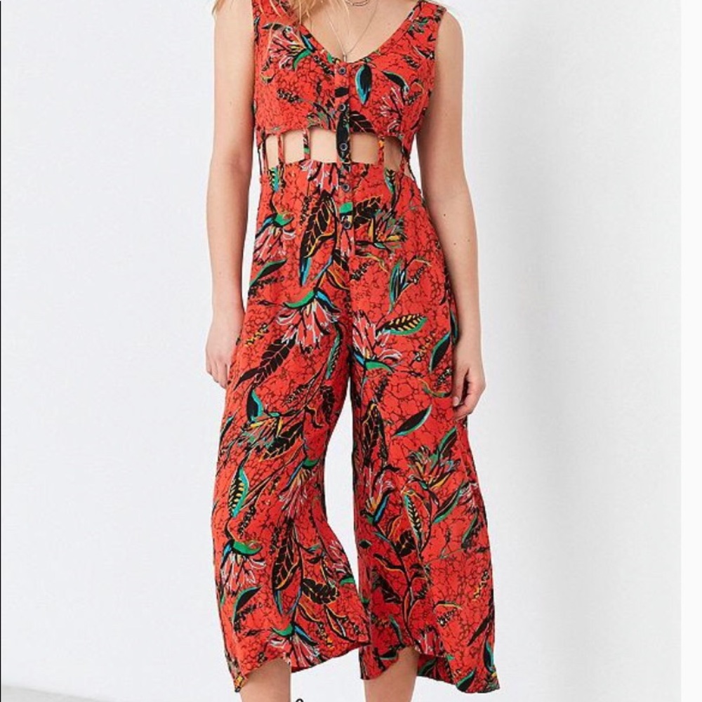 Urban Outfitters Ecote Saraphina Cut Out Jumpsuit